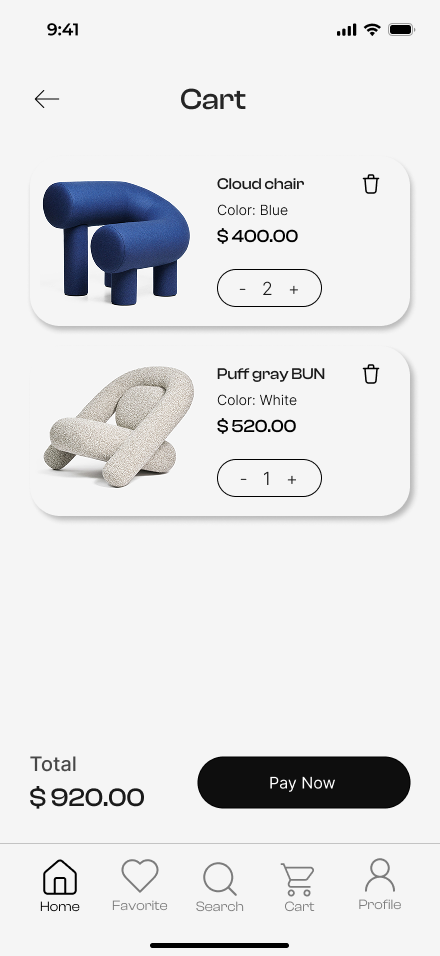 eCommerceChairsCart